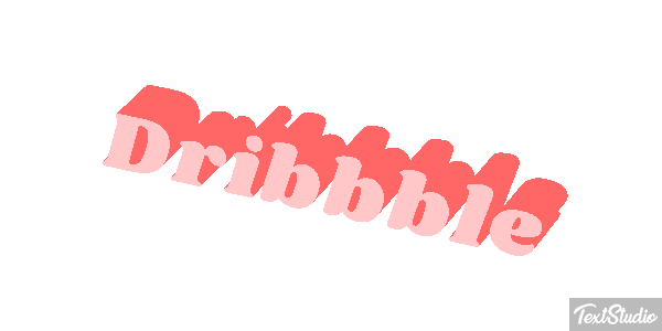 Dribbble Texteffekt