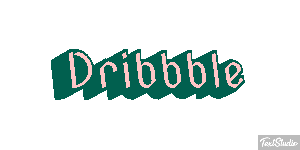 Dribbble Texteffekt