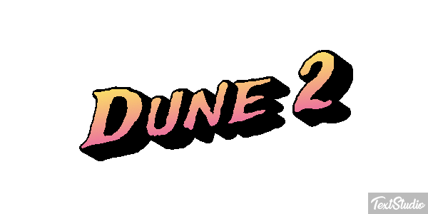 Dune 2 Text effect