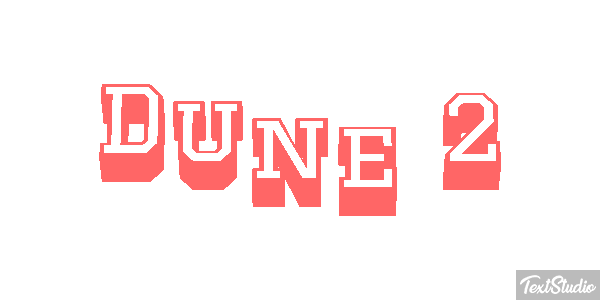 Dune 2 Text effect