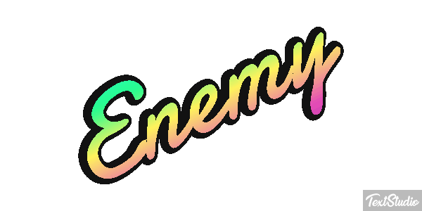 Enemy Text effect