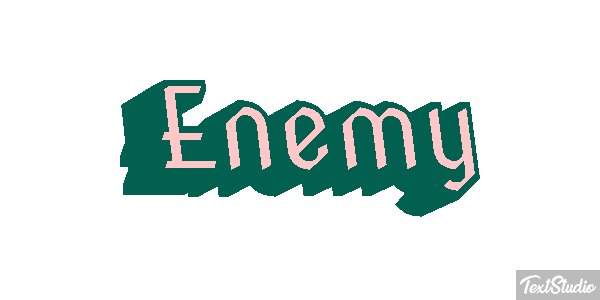 Enemy Text effect