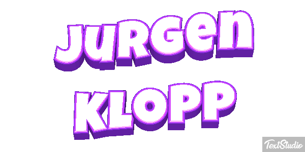Jurgen Klopp Efecto de texto