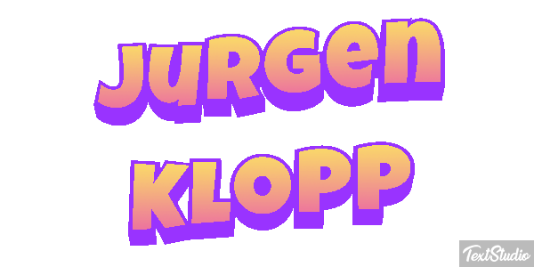 Jurgen Klopp Efecto de texto