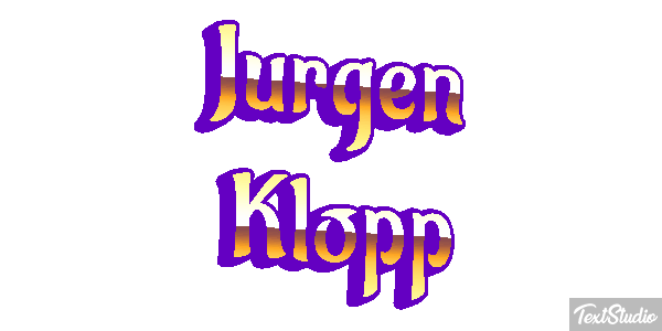 Jurgen Klopp Efecto de texto