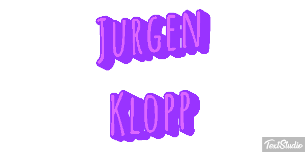 Jurgen Klopp Efecto de texto