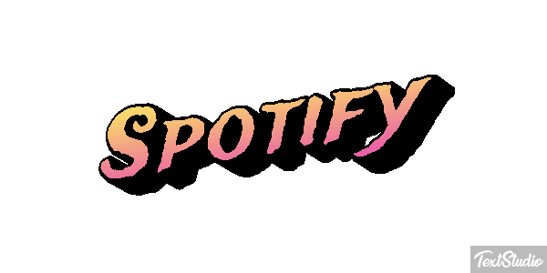 Spotify Text effect
