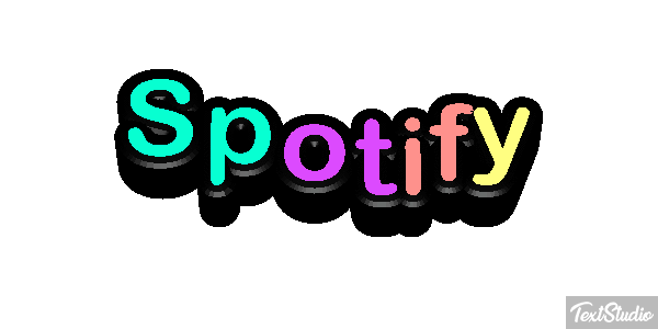 Spotify Text effect
