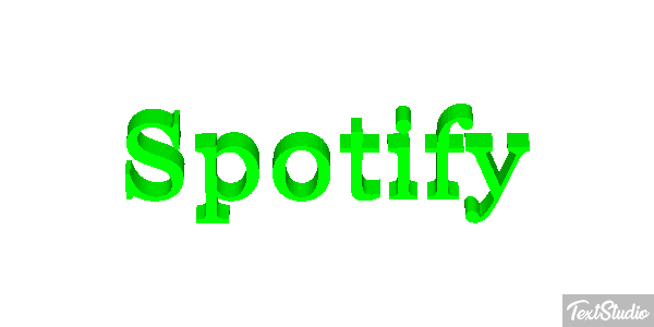 Spotify Text effect