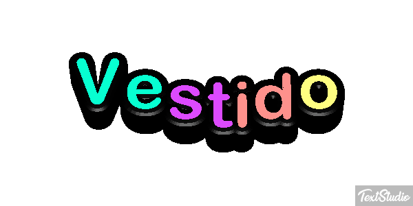 Vestido Efeito do texto