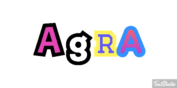 Agra Effet de texte