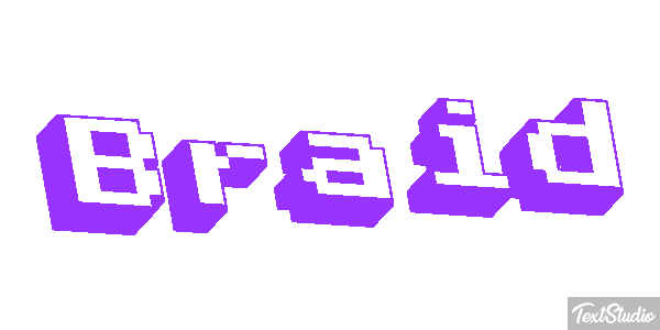 Braid Efecto de texto