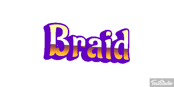 Braid Efecto de texto