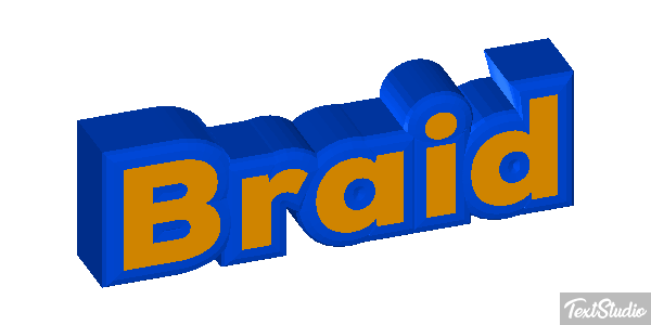 Braid Efecto de texto