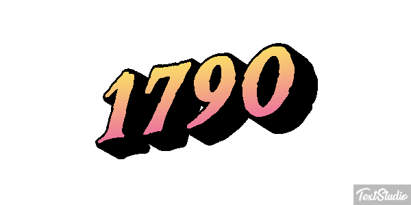1790 Text effect