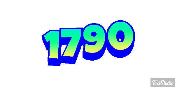 1790 Text effect