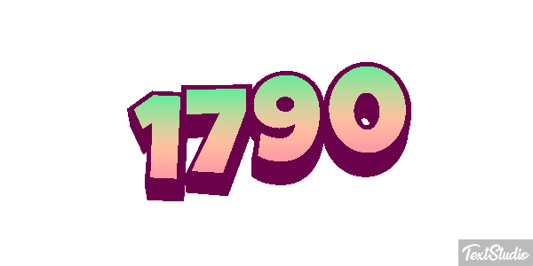 1790 Text effect