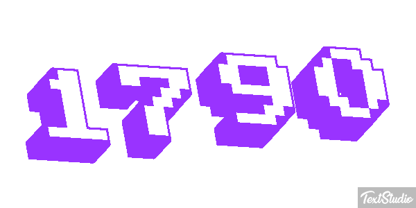 1790 Text effect