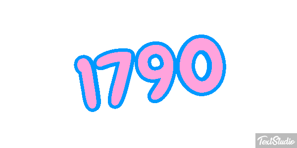 1790 Text effect