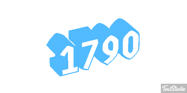 1790 Text effect