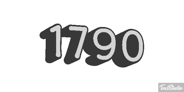 1790 Text effect
