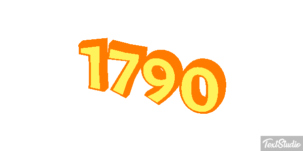 1790 Text effect