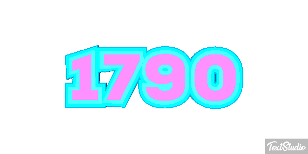 1790 Text effect