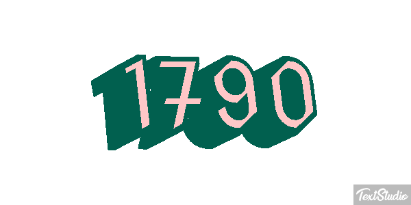 1790 Text effect