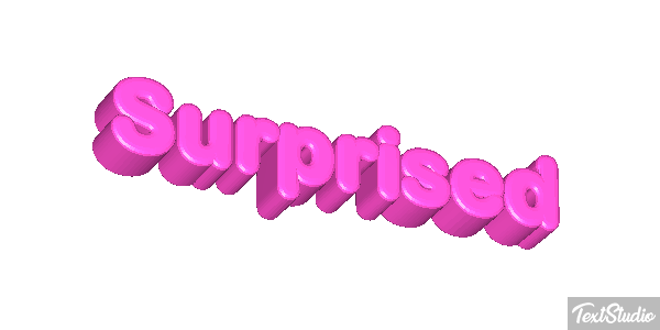 Surprised Text effect