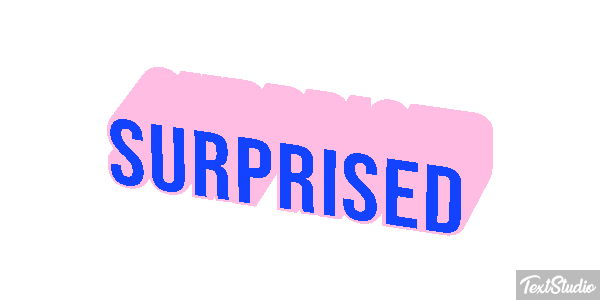 Surprised Text effect