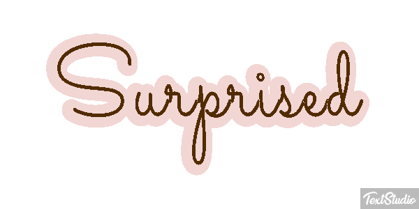 Surprised Text effect