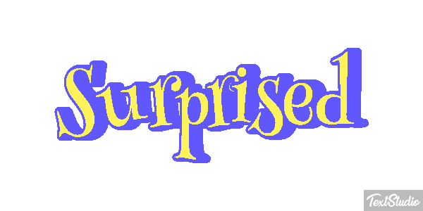 Surprised Text effect