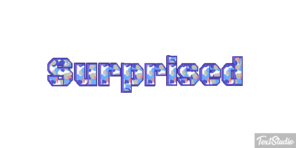 Surprised Text effect