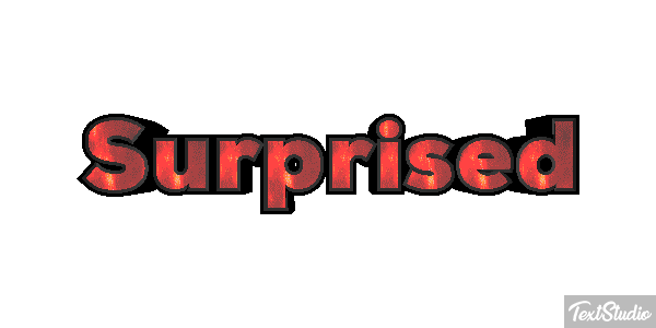 Surprised Text effect