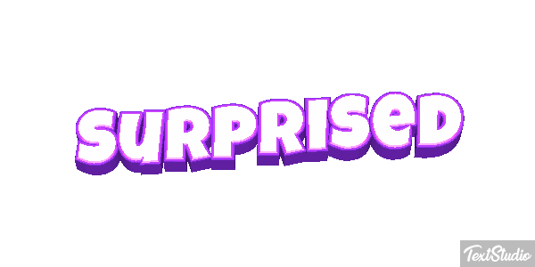 Surprised Text effect