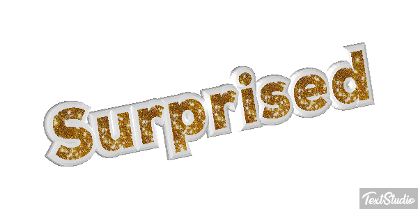 Surprised Text effect