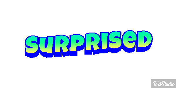 Surprised Text effect