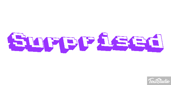 Surprised Text effect