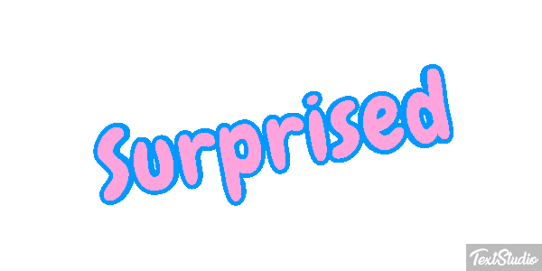 Surprised Text effect