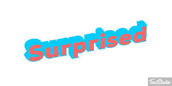 Surprised Text effect