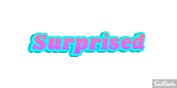 Surprised Text effect