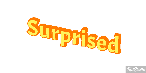 Surprised Text effect