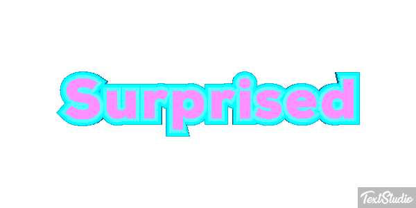 Surprised Text effect