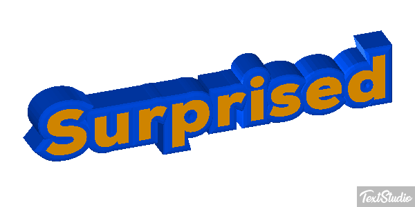 Surprised Text effect