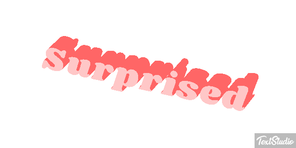 Surprised Text effect