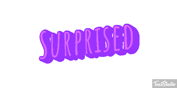 Surprised Text effect