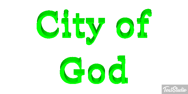 City of God Effetto testo