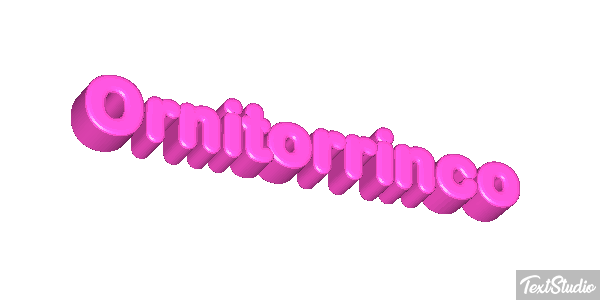 Ornitorrinco Tekst effect