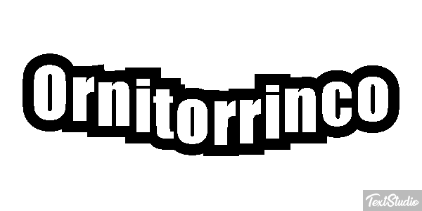 Ornitorrinco Tekst effect