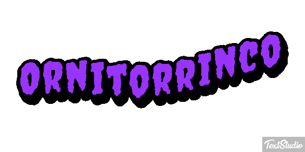 Ornitorrinco Tekst effect